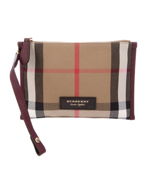 burberry haymarket check wristlet